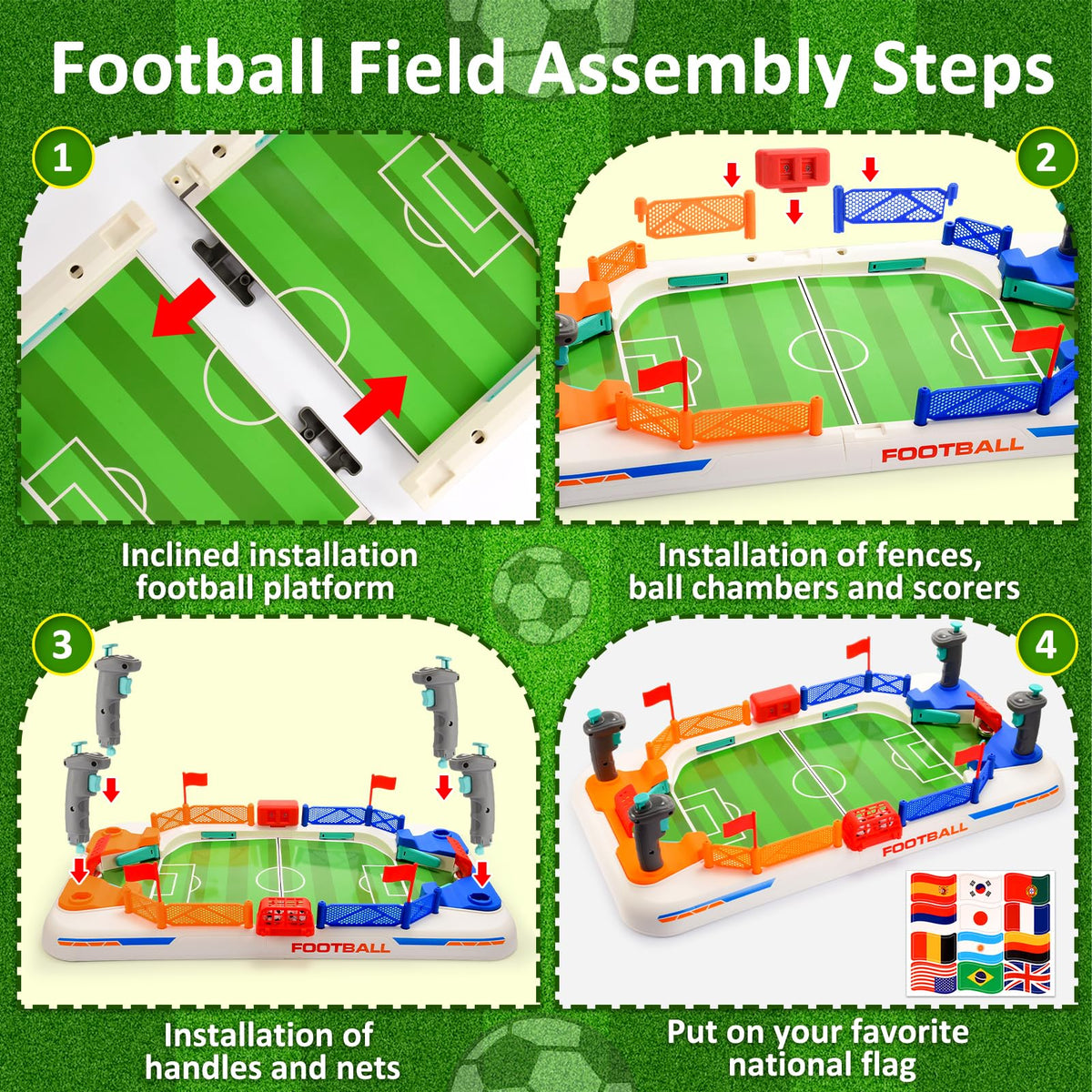 Mini Foosball Table Game, Luckades Soccer Toys for 3 4 5 6 7 8-12 Year Old Boy Gifts Toys for Kids Age 3-5 4-6 7-10 Girl Children Christmas Birthday Gifts Family Party Games for Kids & Adults 🍁 All In One Marketplace Canada