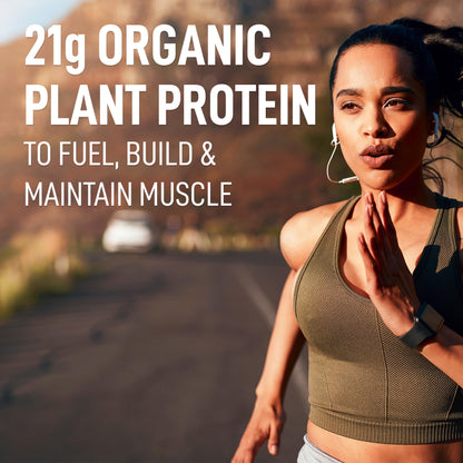 LEANFIT ORGANIC PLANT-BASED PROTEIN, Natural Chocolate - Vegan, Soy Free, Gluten Free, Dairy Free, Sugar Free - 21g Protein, 40 Servings, 1.5kg Bag