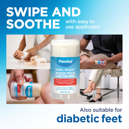 Flexitol Heel Magic for Treating Cracked and Dry Heels (70g) - Available at All In One Marketplace Canada