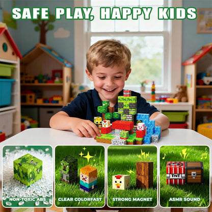 100PCS Magnetic Blocks| Magnetic Building Cubes| STEM Educational Toys 🍁 All In One Marketplace Canada
