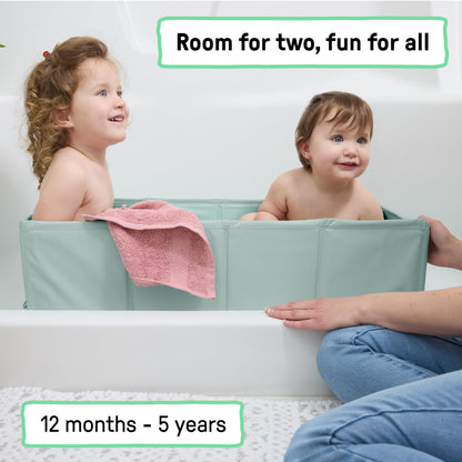 Ingenuity Tuckaway Toddler Tub, Converts Shower to Tub, Folds to Store, Easy to Clean, No Assembly Required, 12M-5Y 🍁 All In One Marketplace Canada
