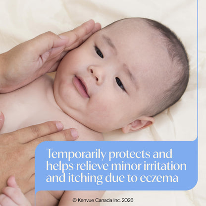 Aveeno Baby Eczema Care Daily Moisturizing Body Cream for Dry, Itchy Skin, Natural Colloidal Oat & Vitamin B5, Hypoallergenic & ph-Balanced, No Added Steroids, Phthalates, Parabens or Fragrance, 330mL