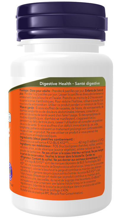NOW Supplements, OralBiotic, Developed for Adults & Children, Strain Verified, 60 Lozenges NOW