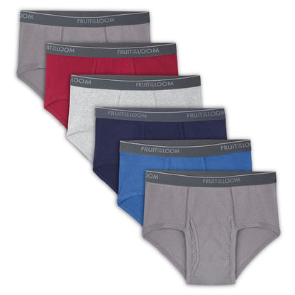 Fruit of the Loom mens Cotton (Regular & Big Men) Briefs, Regular - 6 Pack Assorted, X-Large US Fruit of the Loom
