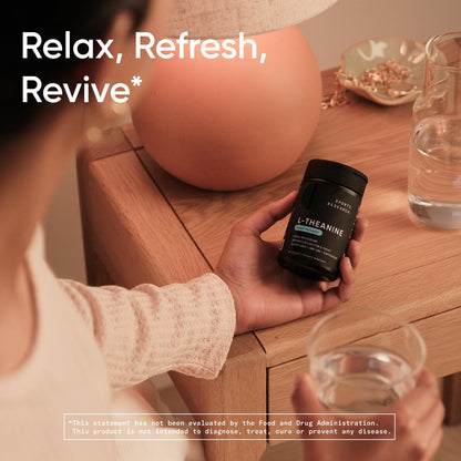 Sports Research® Double Strength ‘Suntheanine’ L-Theanine with Organic Coconut Oil - Promotes Alertness, Focus, and Relaxation without Drowsiness - 200 mg L Theanine Supplement - 60 Softgel Capsules - Available at All In One Marketplace Canada