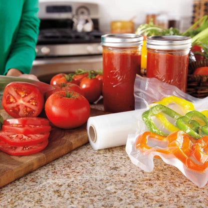 FoodSaver Vacuum Seal Rolls Variety Pack, Vacuum Sealer Rolls for Custom Length Airtight Food Storage Bags and Sous Vide, BPA-Free, 3 Rolls (11" x 16') and 2 Rolls (8" x 20') - 5 Total FOODSAVER