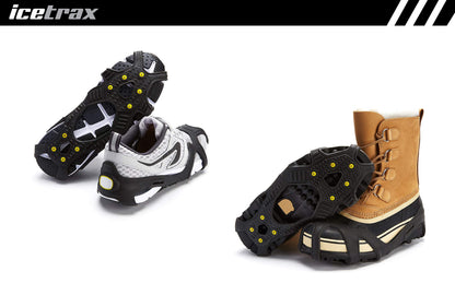ICETRAX V3 Tungsten Winter Ice Grips for Shoes and Boots - Ice Cleats for Snow and Ice, StayON Toe, Reflective Heel S/M (Men: 5-9 / Women: 6.5-10.5) 🍁 All In One Marketplace Canada
