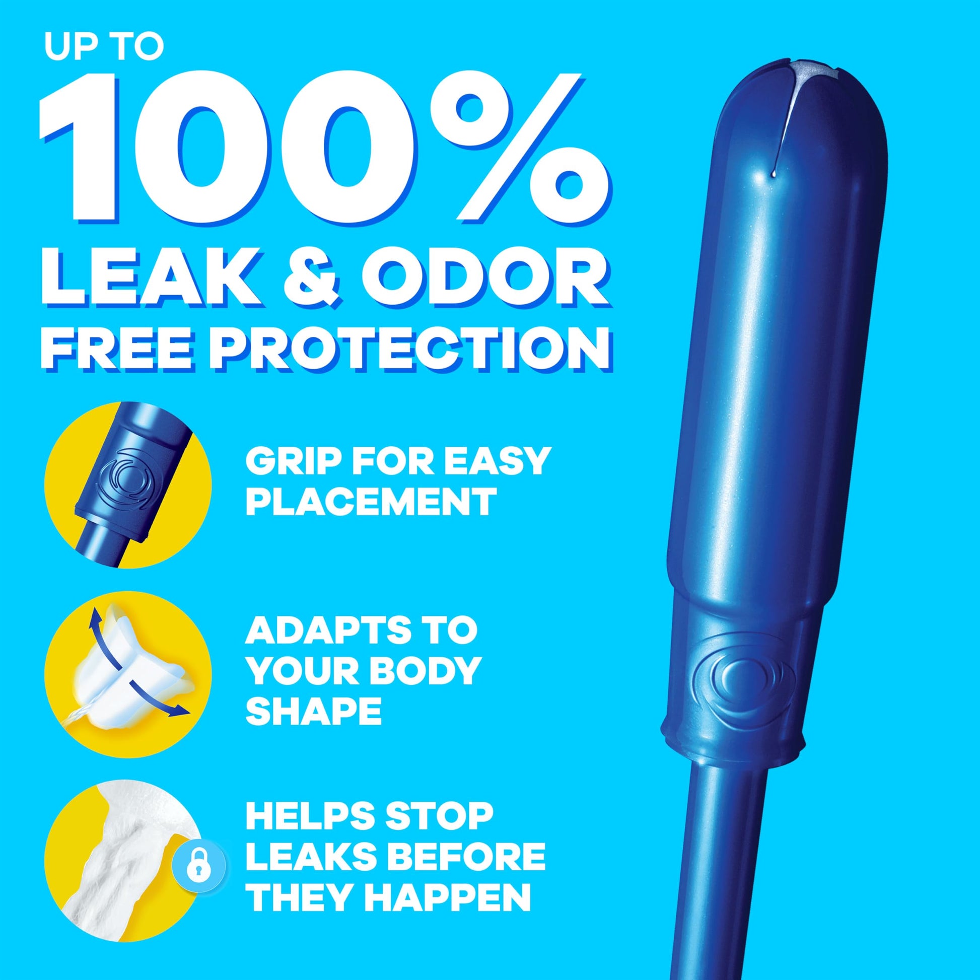 Tampax Pearl Tampons, with LeakGuard Braid, Ultra Absorbency, Unscented, 60 Count