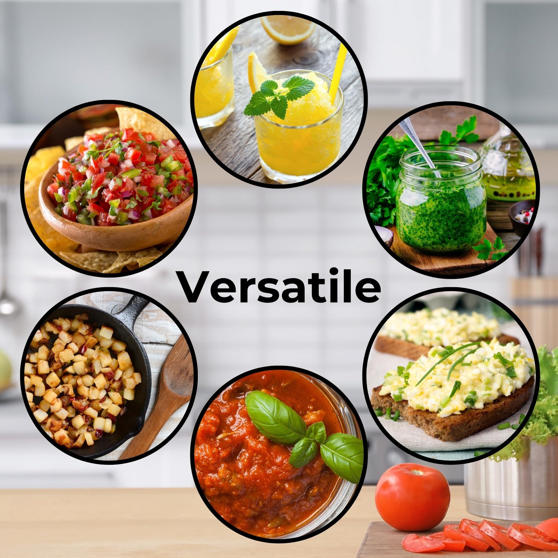 Starfrit Pull Chopper, Multi Purpose Manual Food Processor, 3 Blade System for a Faster Cut, From Large Chunks to Purée, Self-Retracting Cord, Fruits, Vegetables, Meats and Crushes Ice - Available at All In One Marketplace Canada
