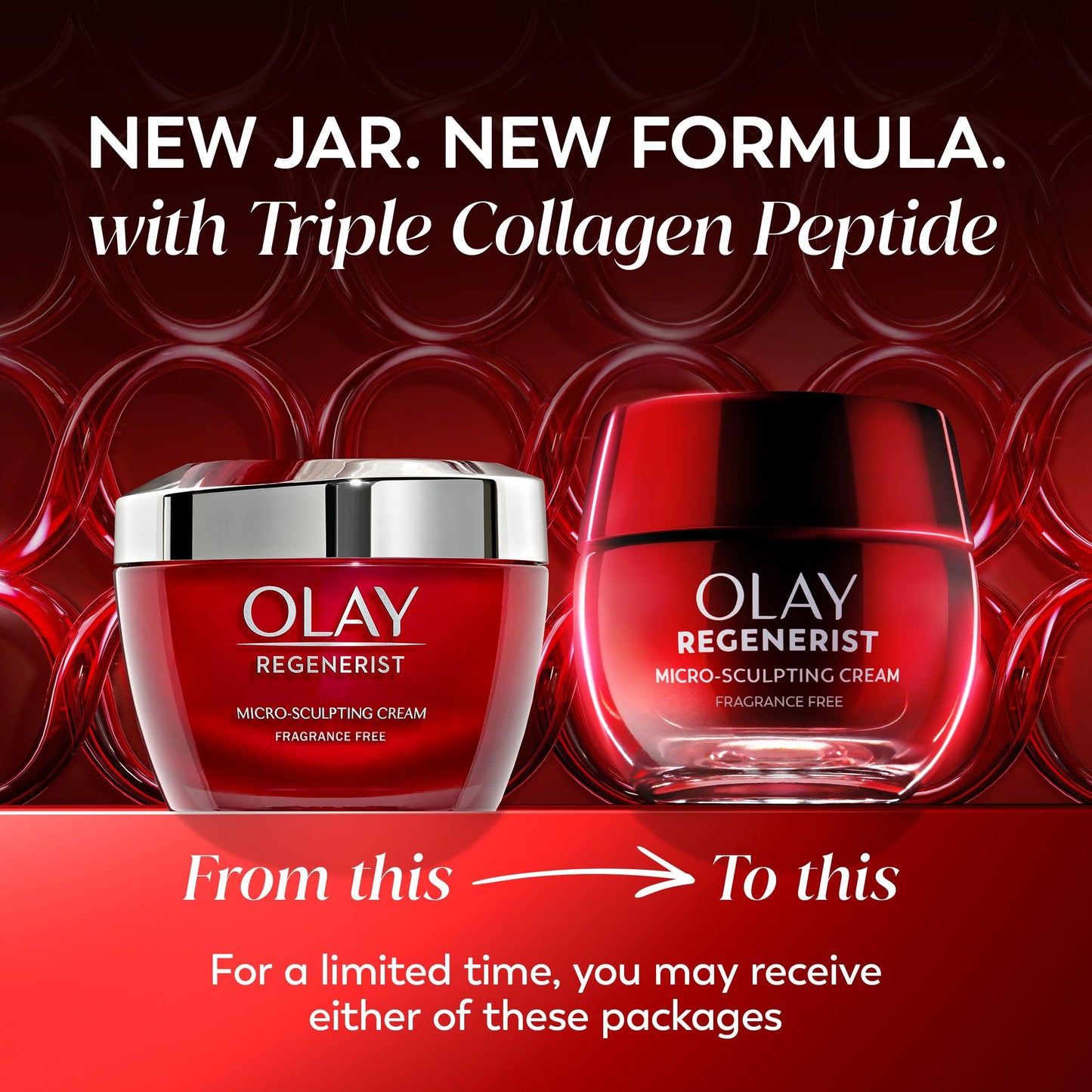 Olay Face Moisturizer, Regenerist Micro-Sculpting Cream for Women, Fragrance-Free - Hydrating, Anti-Aging, Anti-Wrinkle, Firming Skin Care - Hyaluronic Acid, Niacinamide, Amino Peptides, 50 mL [Packaging may Vary] - Available at All In One Marketplace Canada
