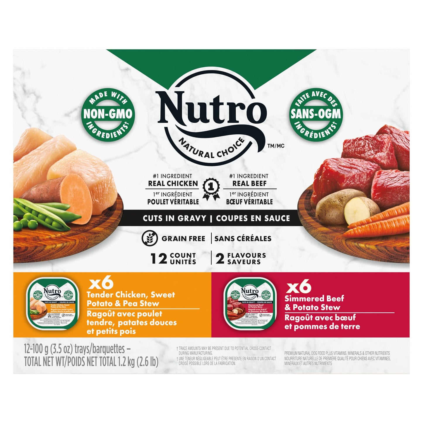 Nutro Natural Choice Adult Wet Dog Food, Chicken Flavour, 100 (12 Pack) Nutro