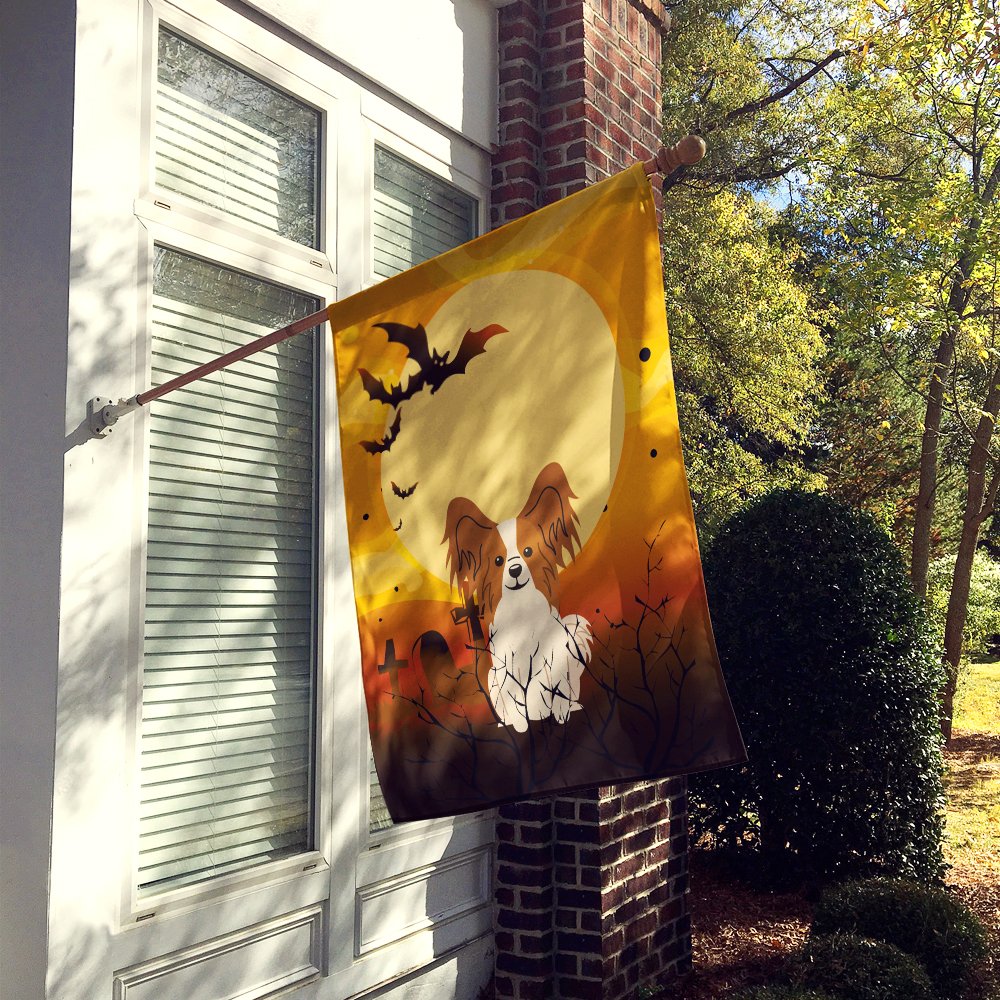 Drapeau de maison en toile Caroline's Treasures BB4344CHF Halloween Papillon Rouge Blanc, Grand, Multicolore