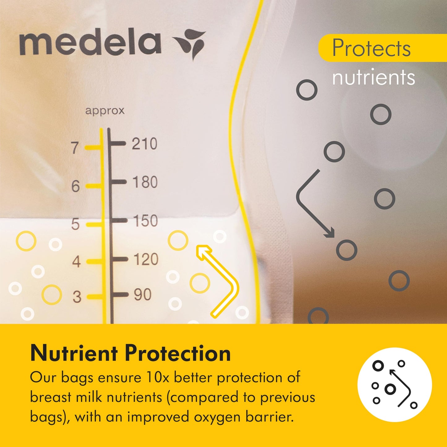Medela Easy Pour Disposable Breast Milk Storage Bags, 7 oz/210 ml Capacity, Leakproof Design with Milk Protection, Made Without BPA, Pack of 200