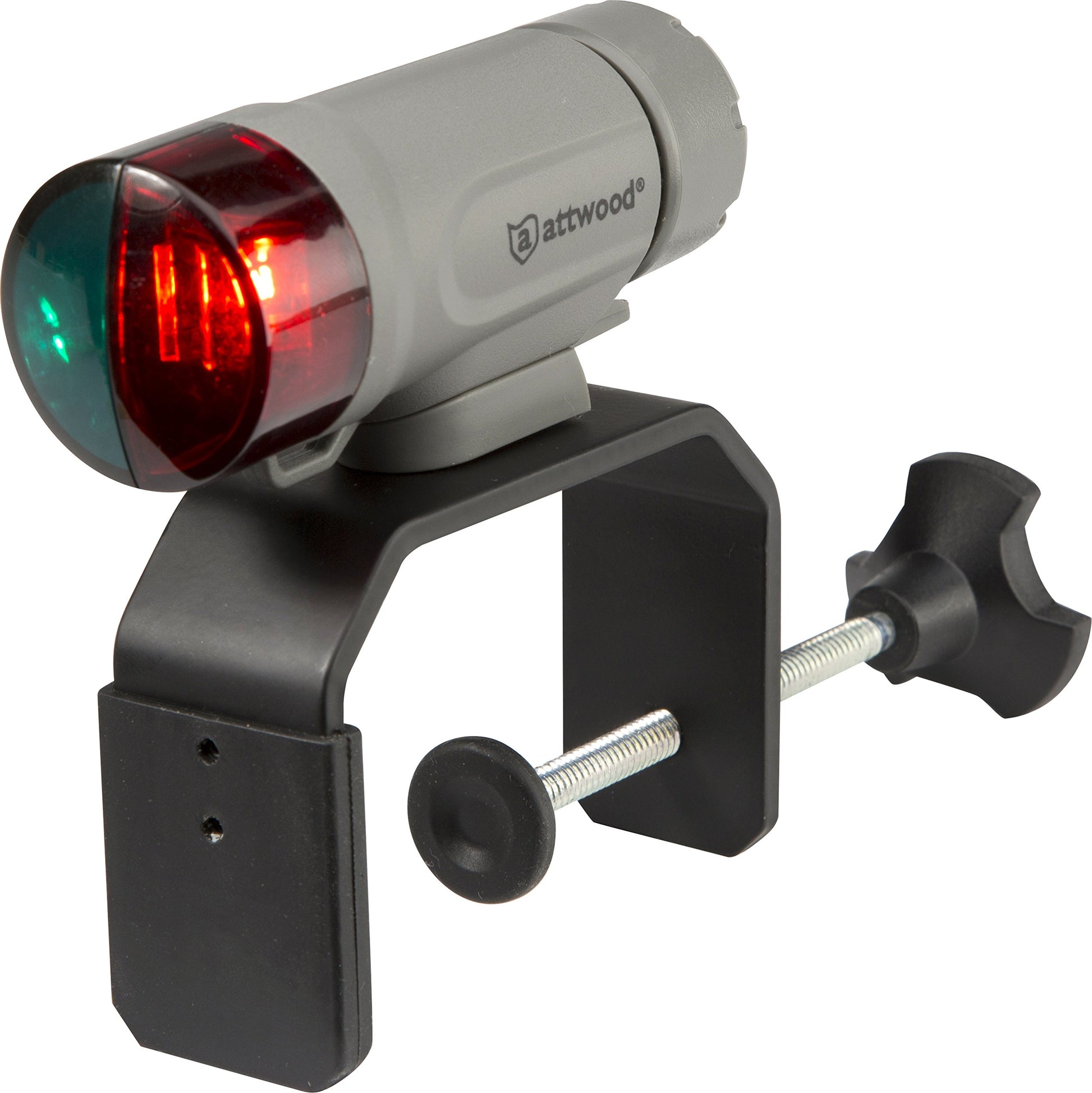Attwood 14190-7 Water-Resistant Portable Clamp-On LED Light Kit with Marine Gray Finish attwood