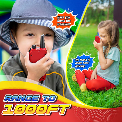 Exssary Walkie Talkies for Kids, Toys for 3 4 5 6 7 8 Year Old Boys Girls Outdoor Toys for Kids 3-5 6-8 Year Old Boy Girl Christmas Birthday Gifts Camping Backyard Activities Kid Walkie Talkies 2 Pack 🍁 All In One Marketplace Canada