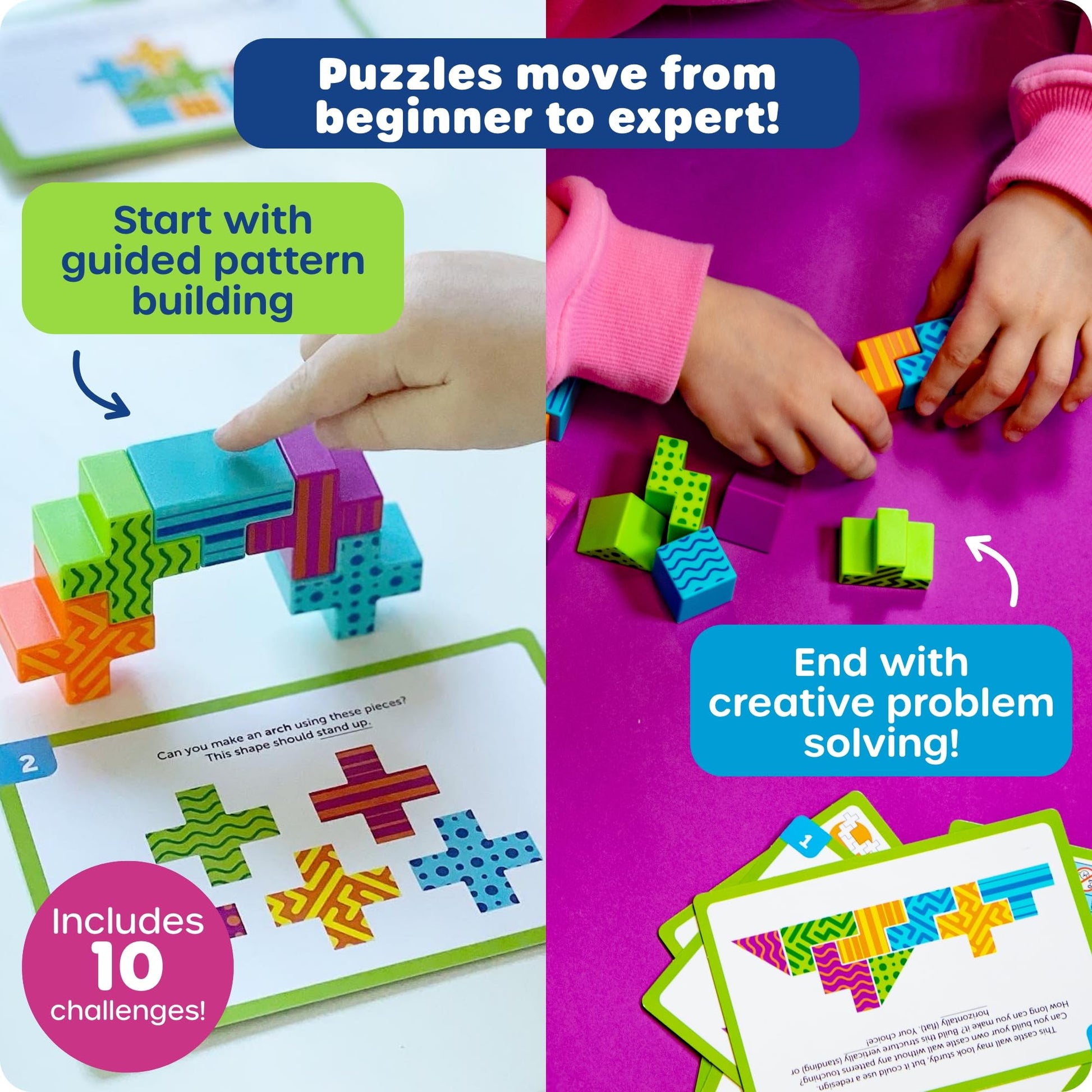 Learning Resources STEM Explorers Brainometry - 3D Puzzle, Brain Games, Brainteaser, Building Logic Toys, Gifts for Boys and Girls, Fine Motor Skills, Pattern Blocks, Math Manipulatives Learning Resources