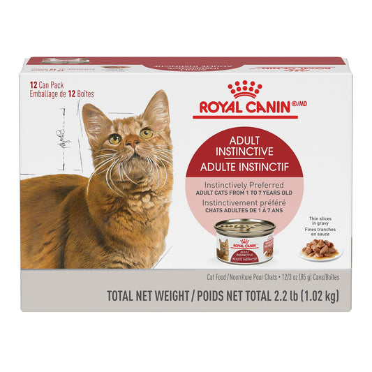 Royal Canin Adult Instinctive Thin Slices in Gravy Wet Cat Food, 3 oz can (12-Count) - Available at All In One Marketplace Canada