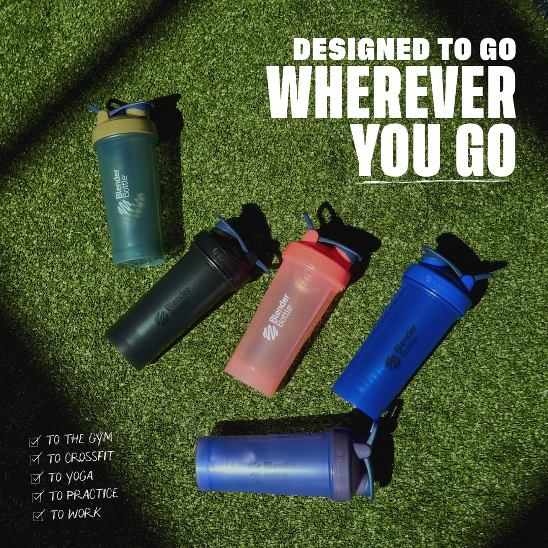 BlenderBottle Classic V2 Shaker Bottle Perfect for Protein Shakes and Pre Workout, 28oz, Full Color Purple