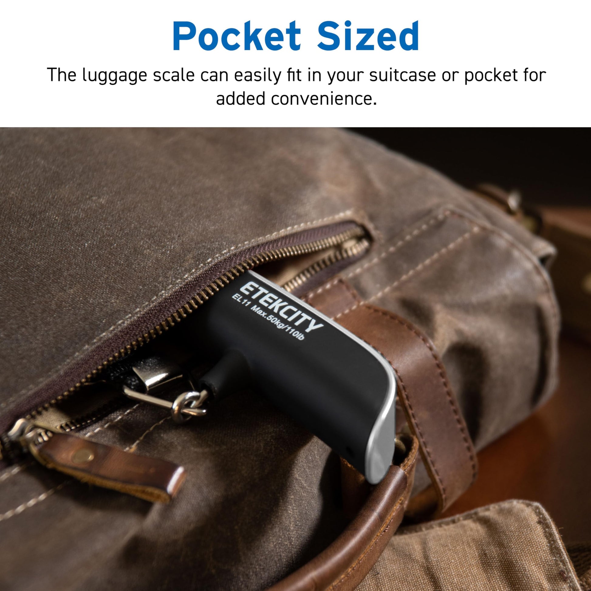 Etekcity Digital Hanging Luggage Scale, Portable Handheld, Suitcase Scale with Rubber Paint, Temperature Sensor, 110 Pounds - Available at All In One Marketplace Canada