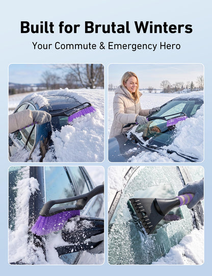 AstroAI 27" 2-in-1 Detachable Snow Brush & Ice Scrapers for Car Windshield 🍁 All In One Marketplace Canada