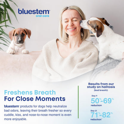 bluestem Dental Care Water Additive for Dogs – No Brushing Daily Teeth Cleaner – Pet Oral Rinse to Freshen Breath & Help Reduce Plaque – Flavorful & Easy Oral Hygiene (500 ml, Vanilla Mint)