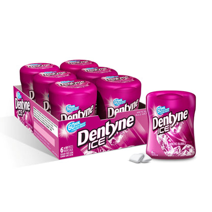Dentyne Ice Sugar Free Arctic Bubble Gum, 6 Go Cups (360 Pieces Total)