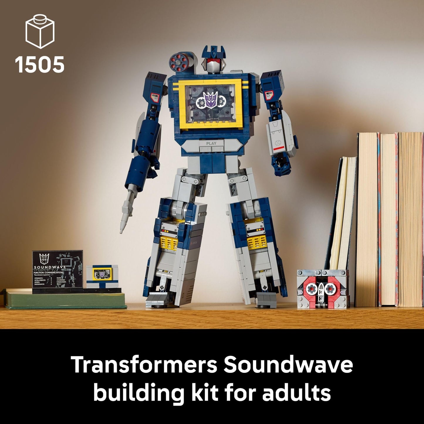 LEGO Icons Transformers: Soundwave - Building Set W/Sound Effects for Adults, 18+ - Model Kit W/Ravage & Laserbeak Figures - DIY Home Decor - Collectible Gift Idea for Sci-FI & Movie Fans - 10358 - Available at All In One Marketplace Canada