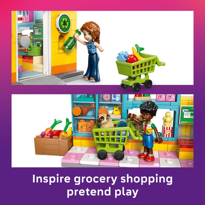 LEGO Friends Heartlake City Convenience Store Building Toy for Girls & Boys - Pretend Play Set for Kids, Ages 5+ - W/Autumn & Zac Minidolls, 1 Toy Dog, & Accessories - Gift Idea for Birthdays - 42680 LEGO