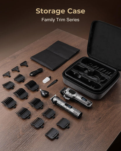 VGRPRO Hair Clippers for Men Professional, Cordless Hair Clippers for Hair Cutting, Mens Clippers and Trimmers Set, Electric Hair Trimmer for Men with Package Case (Gray) - Available at All In One Marketplace Canada