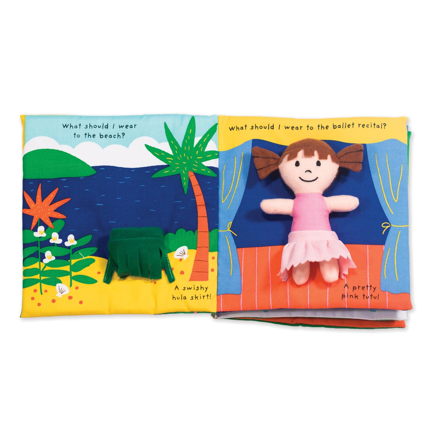 Melissa & Doug Soft Activity Baby Book - What Should I Wear?Sensory Toys for Toddlers, Travel Toys for Toddlers, Dress Up Doll for Babies and Melissa & Doug