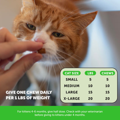 Cat Hairball Support Crunchy & Creamy Chews, Hairball Remedy Treats, Cat Furball Treatment, Supports Skin & Coat, Vitamins for Digestion, Chicken (30-Day Supply) - Available at All In One Marketplace Canada