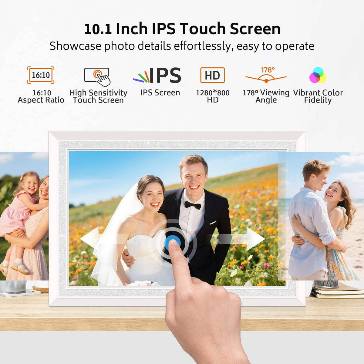 Frameo 10.1" Digital Picture Frame, 32GB Memory WiFi Electronic Photo Frame 🍁 All In One Marketplace Canada