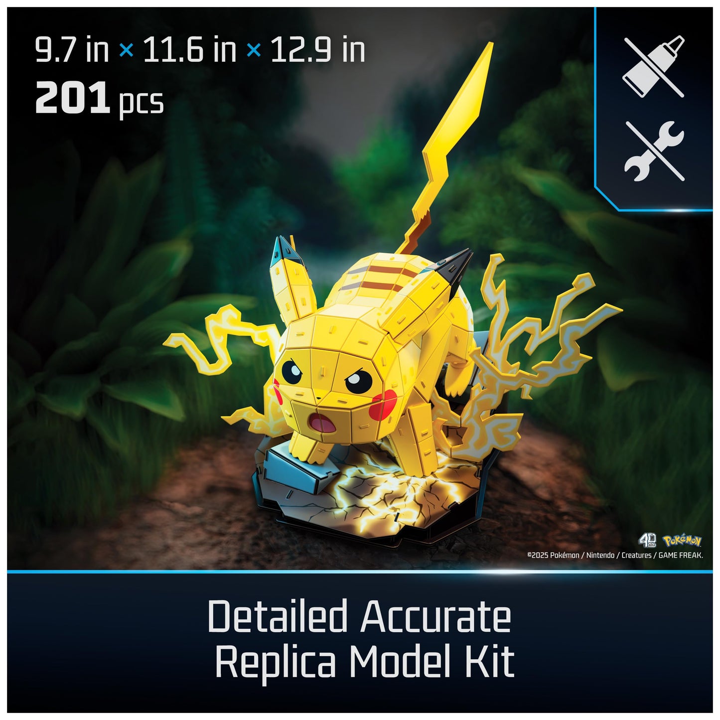 4D Build Pokémon Pikachu 3D Puzzle Model Kit, Desk Décor, Shelf Display 🍁 All In One Marketplace Canada