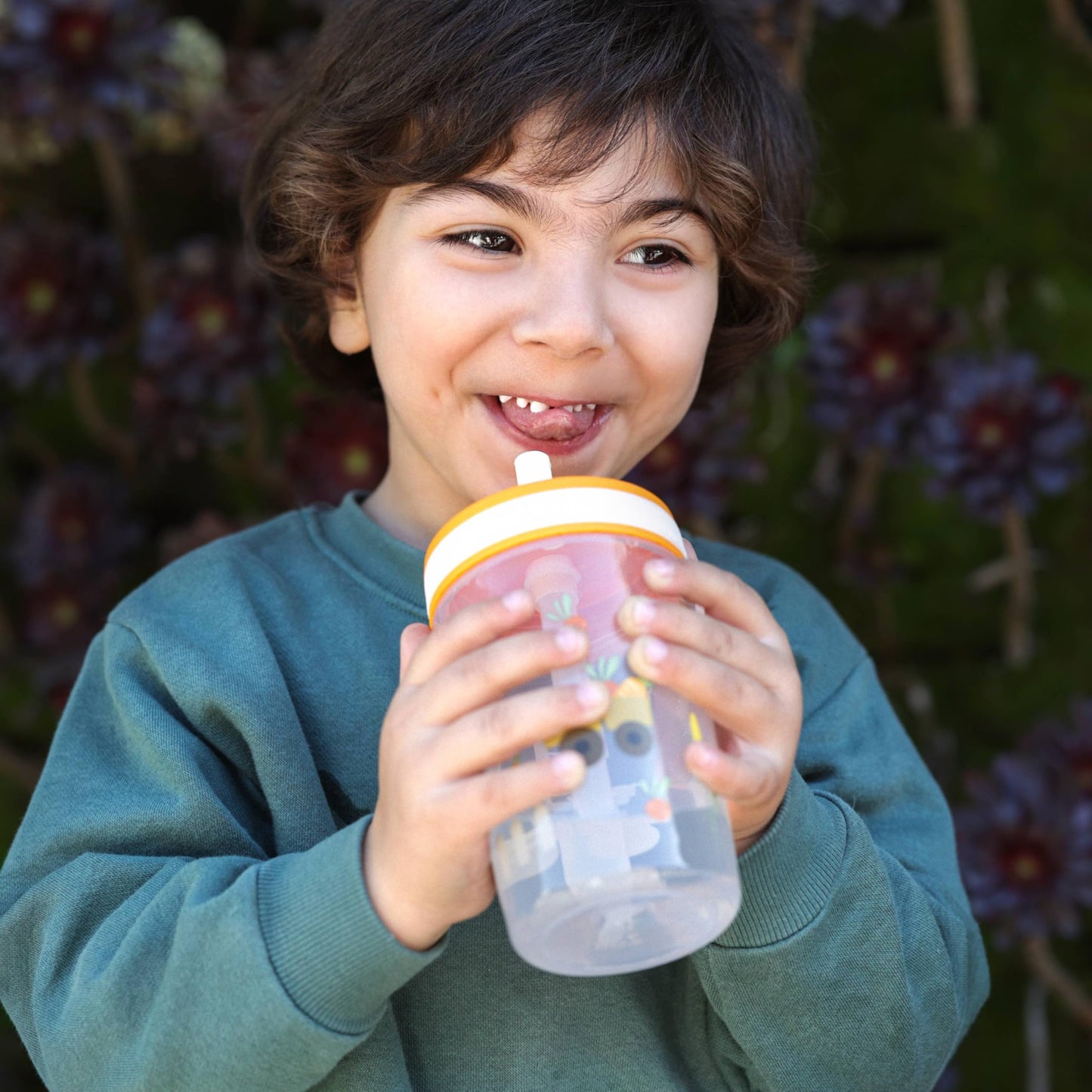 Zak Designs Silly Goose-Harvest Kelso 15oz Leak-Proof Toddler Cups, 2-Pack