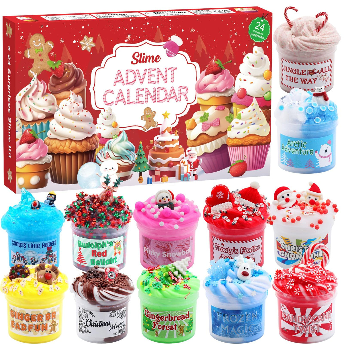 Funewest 24 Days Slime Christmas Advent Calendar 2026 for Kids Teen Girl 🍁 All In One Marketplace Canada