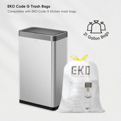 EKO Mirage X 80 Liter / 21.1 Gallons Motion Sensor Trash Can, Automatic Large Kitchen Trash Can Touchless, Stainless Steel 🍁 All In One Marketplace Canada