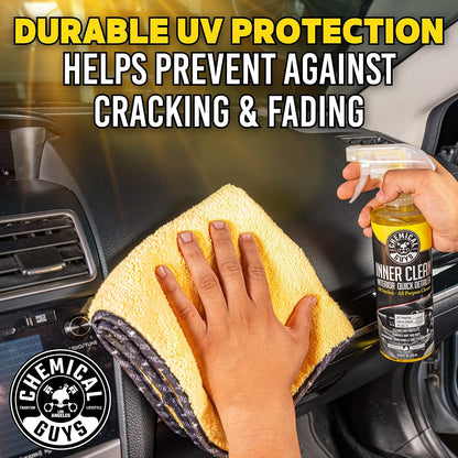 Chemical Guys InnerClean Interior Quick Detailer and Protectant, Safe for Cars, Trucks, SUVs, Motorcycles, RVs & More, 473 ml (2 Pack) 🍁 All In One Marketplace Canada