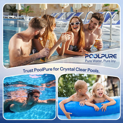 POOLPURE PLFPRB25-IN Hot Tub Filter Replace Unicel C-4326, Guardian 413-106, Filbur FC-2375, FC-2370, 3005845, 17-2327, 100586, 33521, 25392, 817-2500, 5X13 Drop in Spa Filter 2 Pack