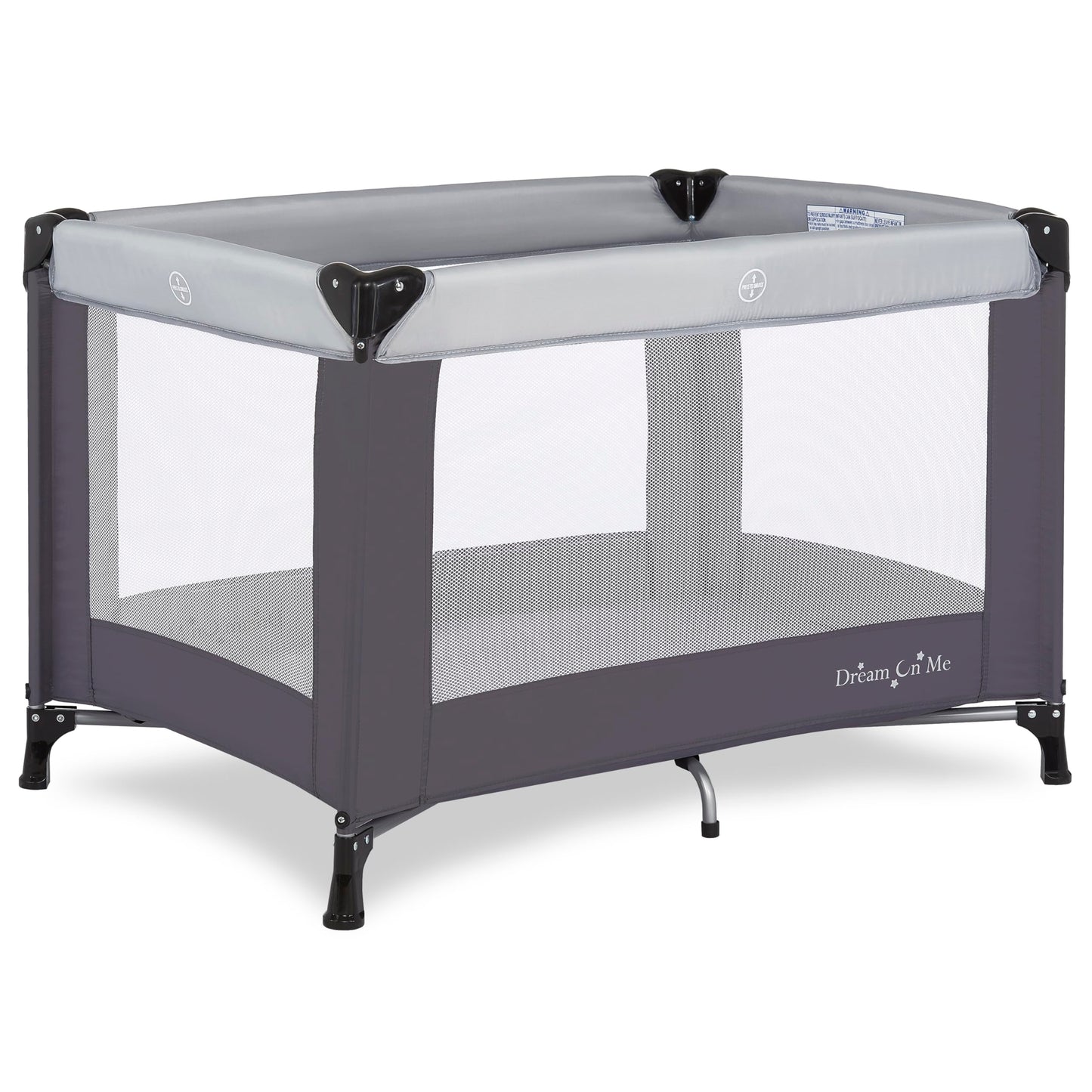 Dream On Me Nest Portable Play Yard With Carry Bag And Shoulder Strap, GREY Dream On Me