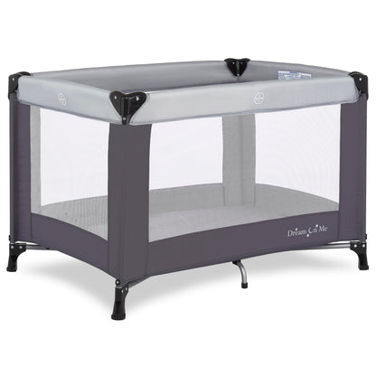 Dream On Me Nest Portable Play Yard With Carry Bag And Shoulder Strap, GREY Dream On Me