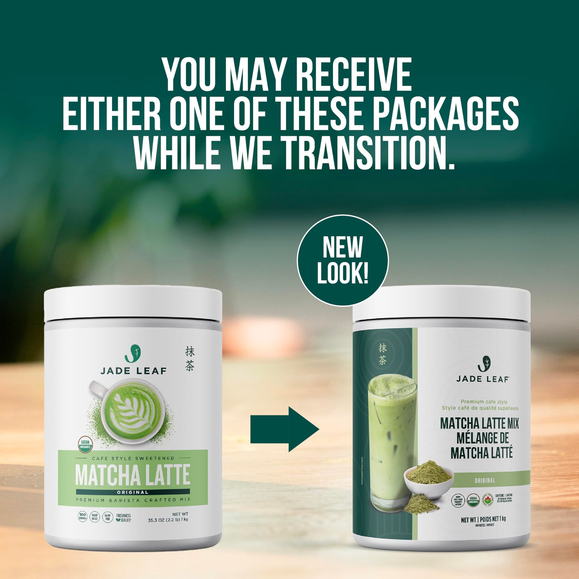 Jade Leaf Matcha Organic Matcha Latte Mix - Lightly Sweet Japanese Matcha Green Tea Powder with Organic Cane Sugar for Café Style Blend, 100 Servings (1kg Tub)
