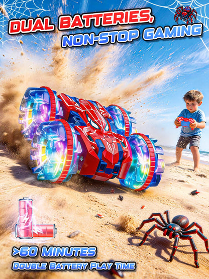 Spider Amphibious Remote Control Car for Kids - Double Sided Monster Truck 🍁 All In One Marketplace Canada