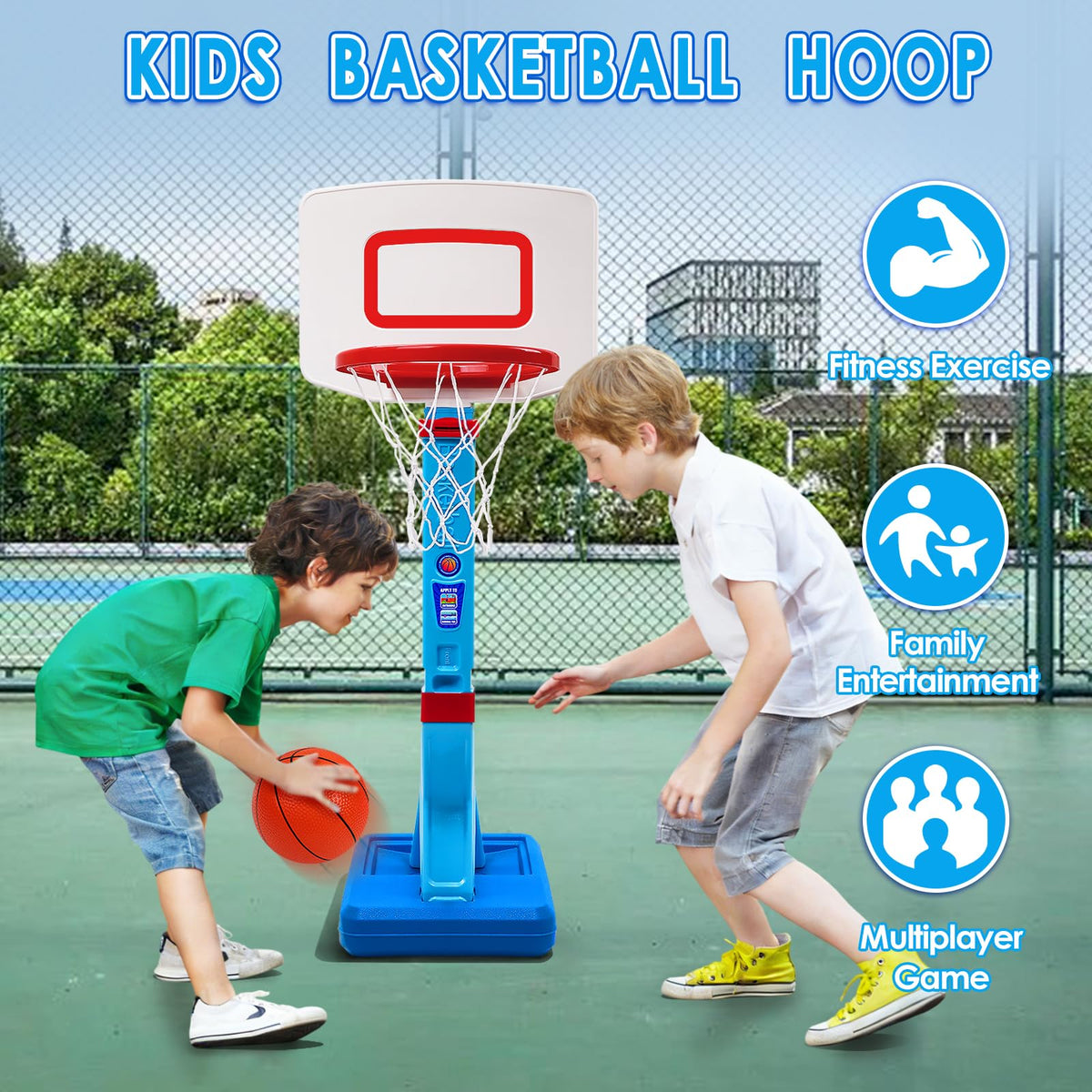 Toddler Basketball Hoop Set, Adjustable Kids Basketball Hoop for Boys Girls 🍁 All In One Marketplace Canada