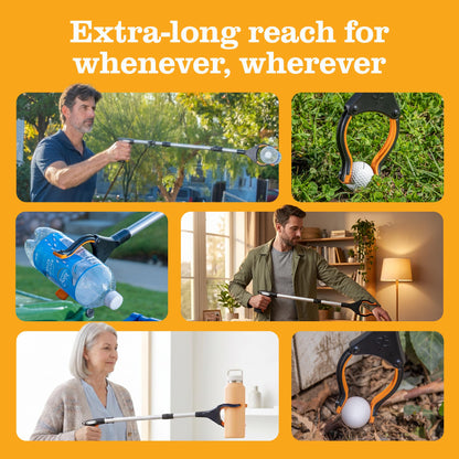 Ezpik 43" Foldable Grabber Reacher Tool for Seniors - Grabbers for Elderly Grab It Reaching Tool Heavy Duty Pickup Trash Picker Upper Tool - Claw Grabber Stick for Reaching Aids (43" (Pack of 1)) - Available at All In One Marketplace Canada