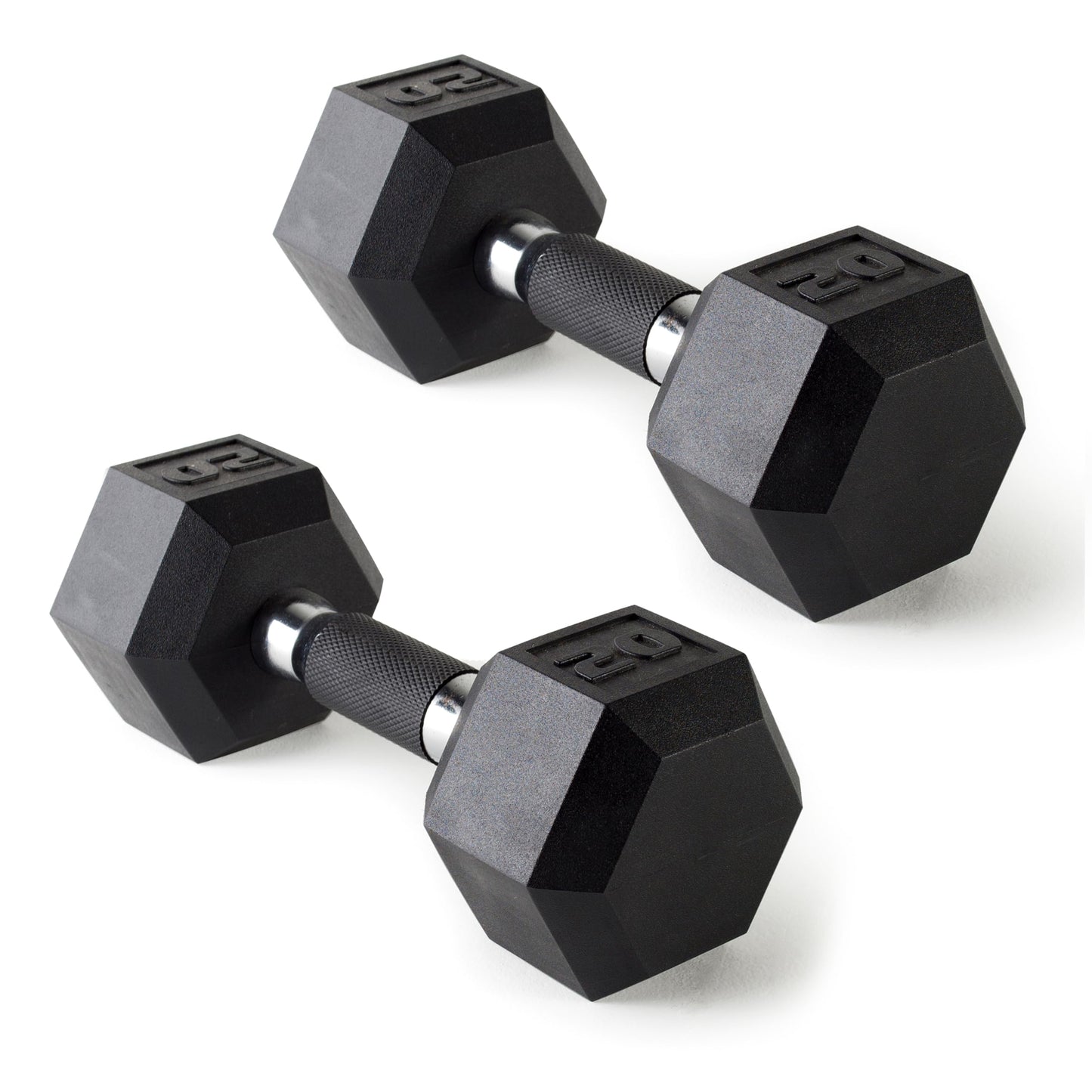CAP Barbell 20 LB Coated Hex Dumbbell Weight Pair with Padded Grip