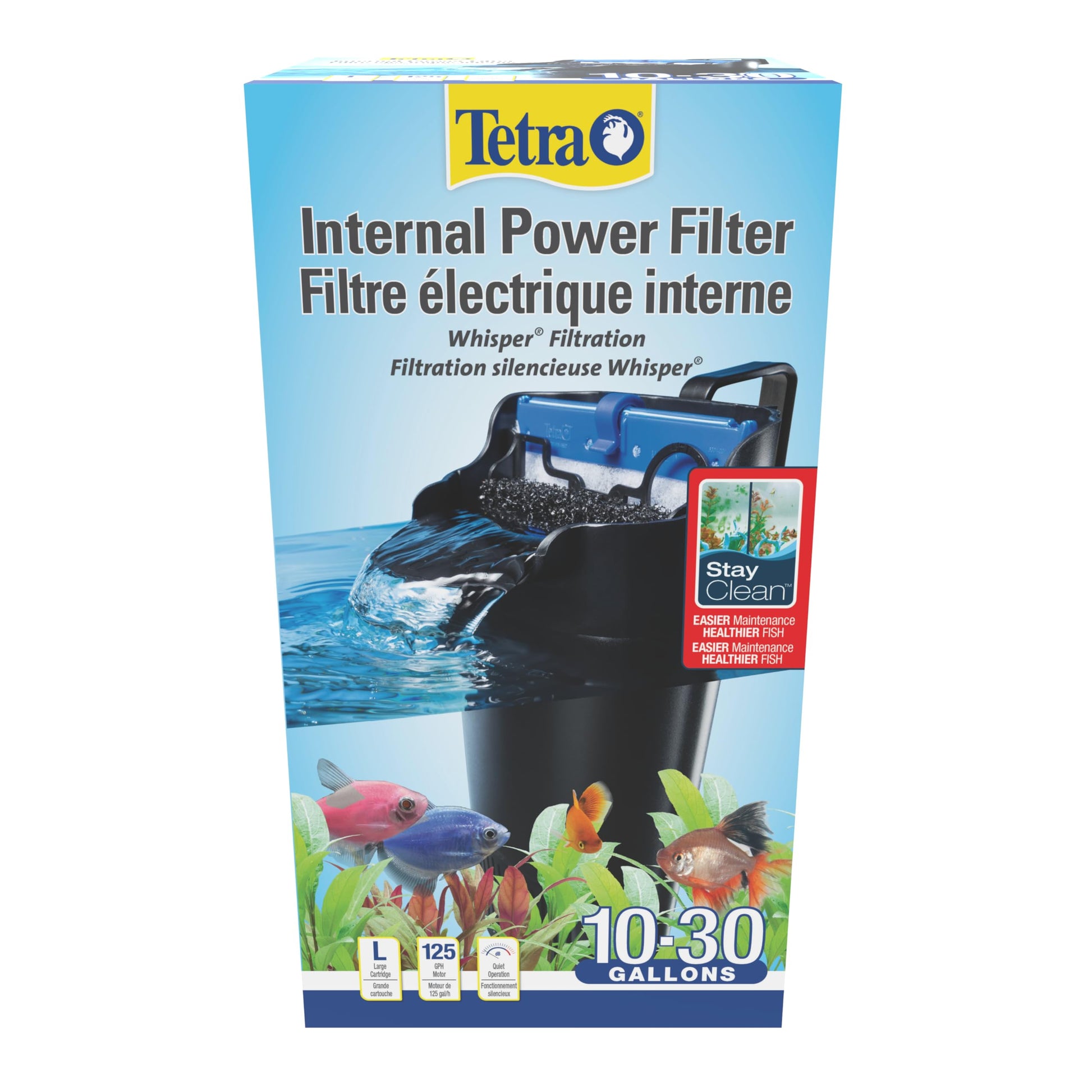 Tetra Aquarium Power Filter, Whisper 10-30 Gallon Fish Tanks Tetra