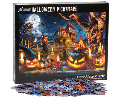 Halloween Nightmare Jigsaw Puzzle by Vermont Christmas Company - 1000 Piece Halloween Puzzle 🍁 All In One Marketplace Canada