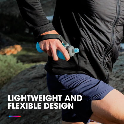HydraPak SkyFlask Speed - Collapsible Handheld Running Water Bottle (500ml) - Adjustable Strap, Lightweight, Spill-Proof Cap HydraPak
