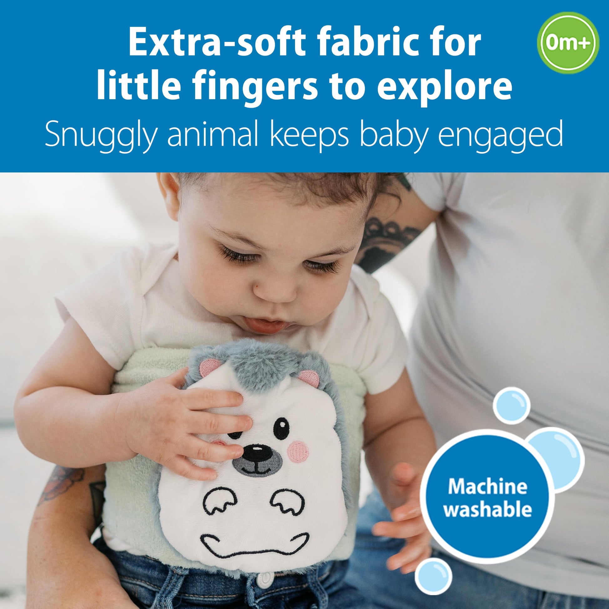 Dr. Brown's Infant Gripebelt Heated Belly Band, Soothe Baby's Tummy with Gentle Warmth and Compression, Hedgehog, 0m+ Dr. Brown's