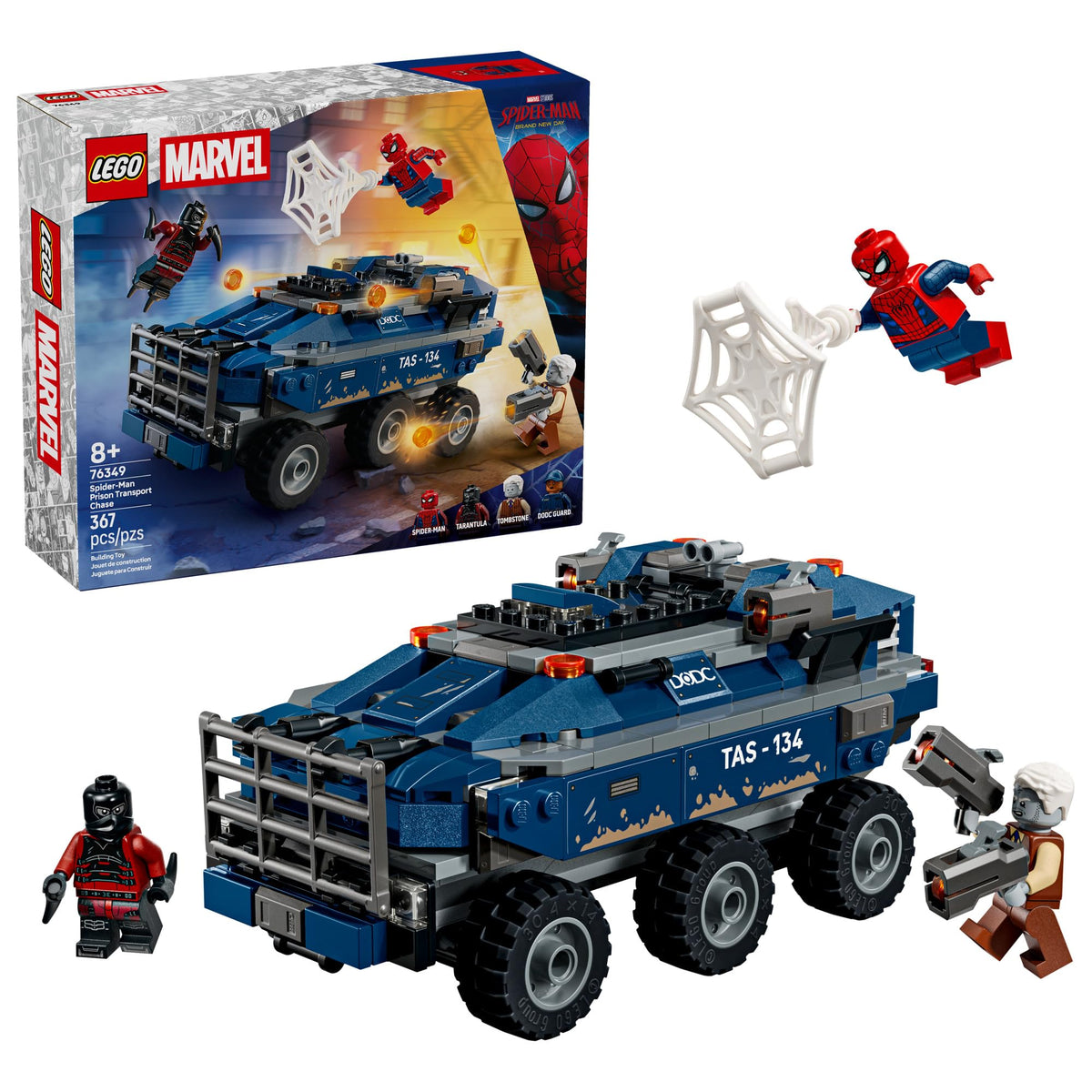 LEGO Marvel Spider-Man Prison Transport Chase 76349
